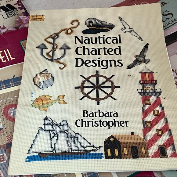 80s Country Folk Art craft instructions patterns Magazines Halloween Nautical - Picture 11 of 16